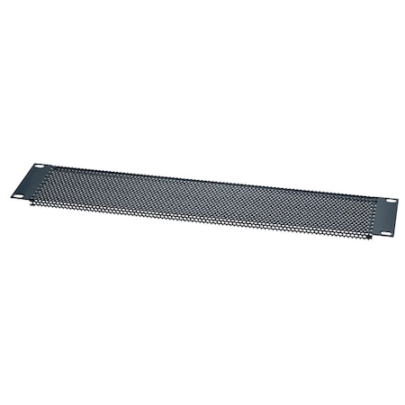 Chief Chief 2U Perforated Steel Vent Panel - Steel - Black Powder Coat - 2U Rack Height PVP-2